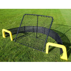 Сітка тренувальна для футболу POWERSHOT FOOTBALL MASTER PLAY 220 см, чорно-жовта