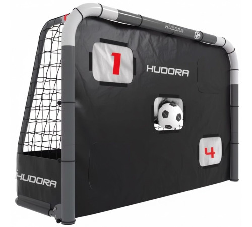 Ворота футбольні HUDORA RoCo 240 х 160 см, сірі