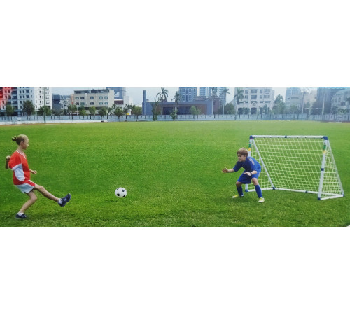 Ворота футбольні Outdoor-Play JC-153A 153 х 130 х 96 см, біло-сині
