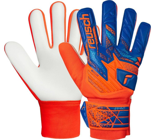 Рукавички воротарські Reusch Attrakt Starter Solid Junior 5572514 2290 р.7,5, помаранчево-сині