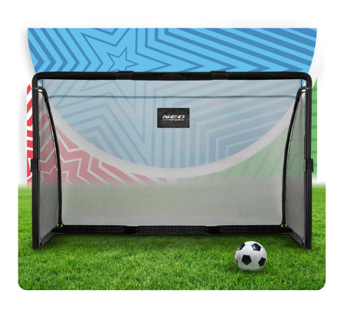 Ворота футбольні Neo‑Sport NS‑487 180 х 120 х 60 см, чорні