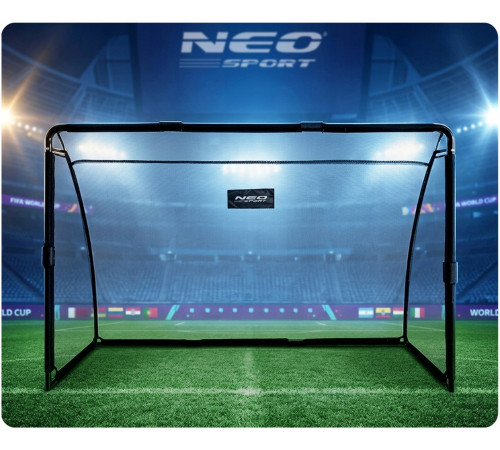 Ворота футбольні Neo‑Sport NS‑487 180 х 120 х 60 см, чорні