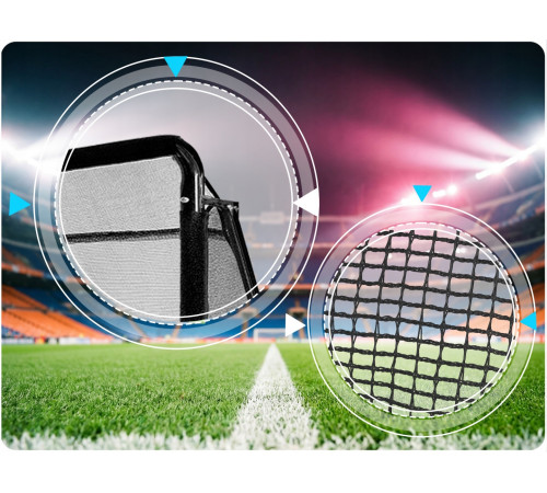 Ворота футбольні Neo‑Sport NS‑487 180 х 120 х 60 см, чорні