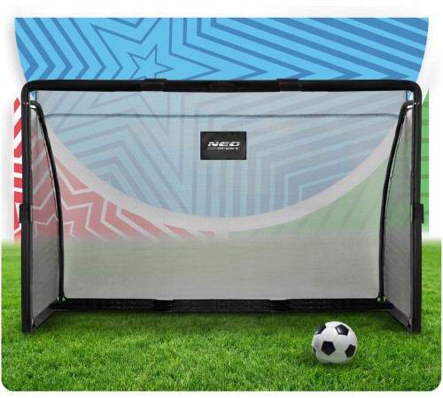 Ворота футбольні Neo‑Sport NS‑487 180 х 120 х 60 см, чорні