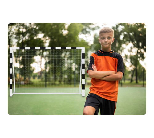 Ворота футбольні Neo-Sport NS-465 300 х 200 х 120 см, чорно-білі