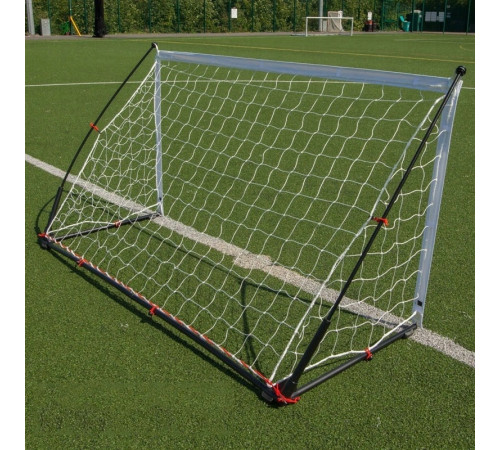 Ворота футбольні Quickplay Kickster Elite 200 х 100 см, чорно-сірі