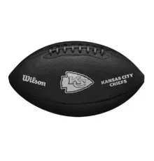 М'яч для американського футболу Wilson NFL TEAM METALLIC PREMIERE KC OF, чорний