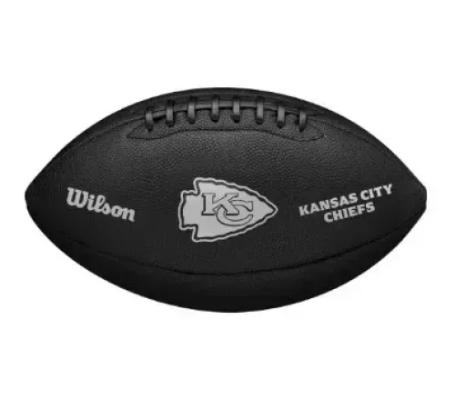 М'яч для американського футболу Wilson NFL TEAM METALLIC PREMIERE KC OF, чорний