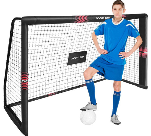 Ворота футбольні Enero Pro 180 x 120 x 60 см, чорні