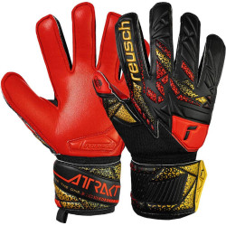 Рукавички воротарські Reusch Attrakt Silver Junior 5572215 7075 р.4,5, чорно-червоні