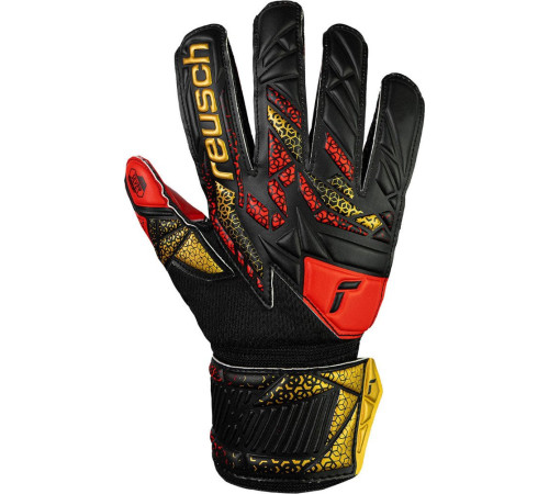 Рукавички воротарські Reusch Attrakt Silver Junior 5572215 7075 р.4,5, чорно-червоні Рукавички воротарські Reusch Attrakt Silver Junior 5572215 7075 р.4,5, чорно-червоні