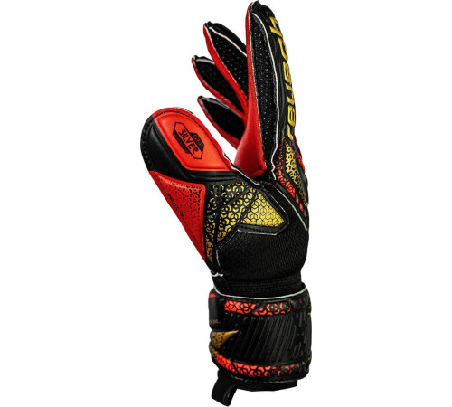 Рукавички воротарські Reusch Attrakt Silver Junior 5572215 7075 р.4,5, чорно-червоні Рукавички воротарські Reusch Attrakt Silver Junior 5572215 7075 р.4,5, чорно-червоні