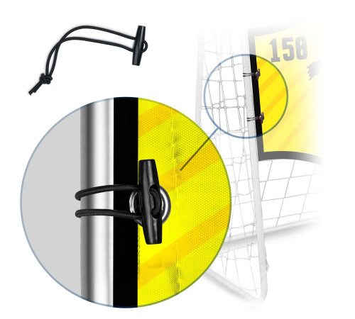 Мішень для футбольних воріт Neo-Sport NS-1477 180 х 120 см, помаранчева