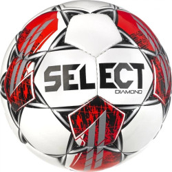 М'яч футбольний Select DIAMOND v23 розмір 5, біло-червоний