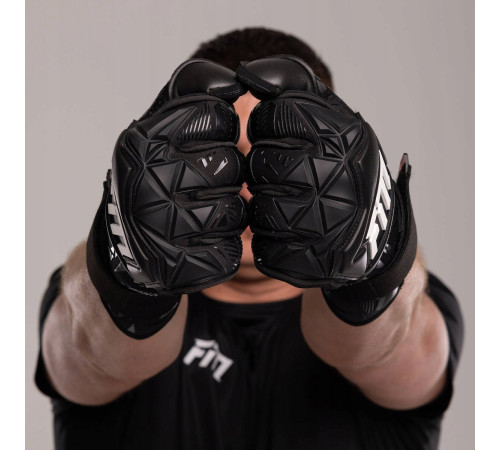 Рукавички воротарські Football Masters Invictus X PRO BLACK р.9, чорні