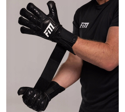 Рукавички воротарські Football Masters Invictus X PRO BLACK р.9, чорні