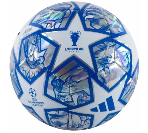 М`яч футбольний Adidas розмір 5, синьо-білий