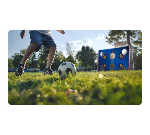 Мішень для футбольних воріт Neo-Sport NS-1475 215 х 150 см, синя