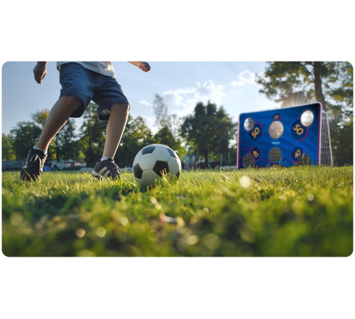 Мішень для футбольних воріт Neo-Sport NS-1475 215 х 150 см, синя