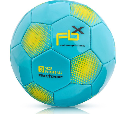 Футбольний м'яч Meteor Piłka Nożna FBX 3 - блакитний Футбольний м'яч Meteor Piłka Nożna FBX 3 - блакитний