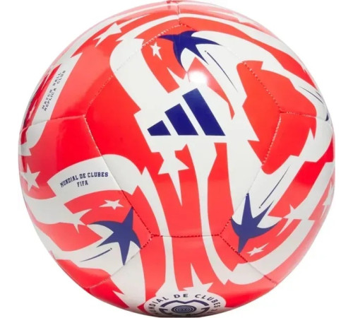 М'яч футбольний Adidas FCWC , розмір 5, біло-червоний