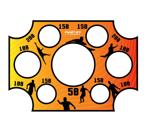 Мішень для футбольних воріт Neo-Sport NS-1478 215 х 150 см, помаранчева