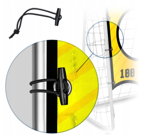 Мішень для футбольних воріт Neo-Sport NS-1478 215 х 150 см, помаранчева