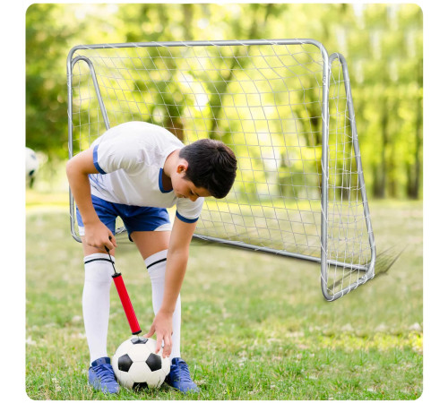 Ворота футбольні Neo-Sport 215 x 153 x 76 см, білі