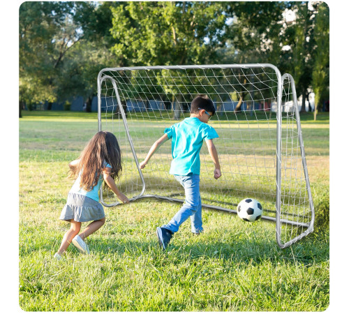 Ворота футбольні Neo-Sport 215 x 153 x 76 см, білі