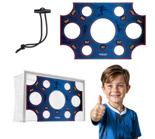 Мішень для футбольних воріт Neo-Sport NS-1476 300 х 200 см, синя