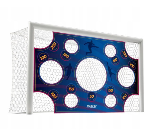 Мішень для футбольних воріт Neo-Sport NS-1476 300 х 200 см, синя