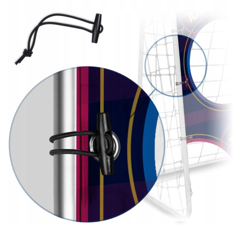 Мішень для футбольних воріт Neo-Sport NS-1476 300 х 200 см, синя