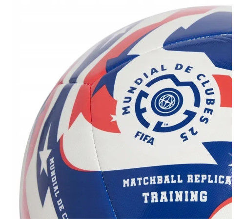 М'яч футбольний Adidas FCWC Training розмір 5, синьо-червоний