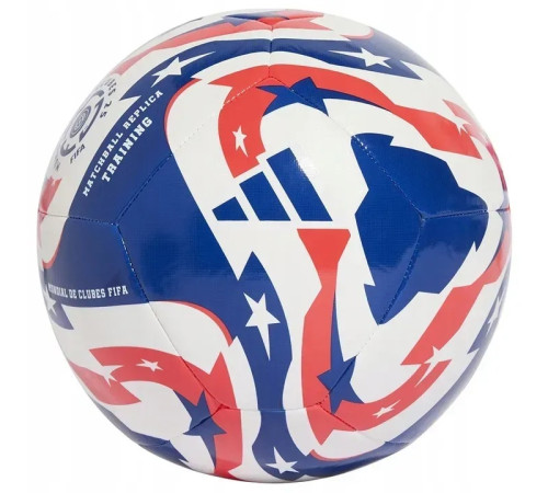 М'яч футбольний Adidas FCWC Training розмір 5, синьо-червоний