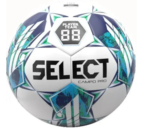 М'яч футбольний Select FB Campo PRO v23 розмір 5, біло-синій