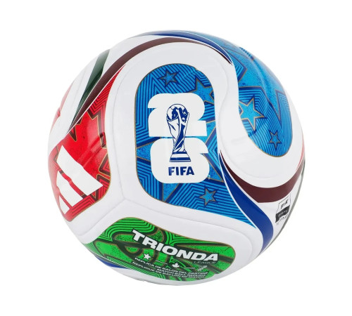 М'яч футбольний Adidas FIFA World Cup 26 Trionda League розмір 4, біло-червоний