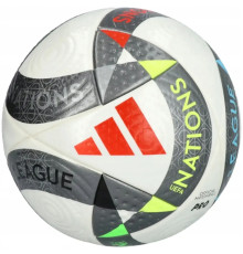 Футбольний м'яч Adidas UEFA PRO 2024 Nations League розмір 5, чорно-білий