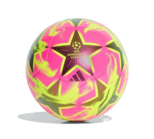 М'яч футбольний Adidas UCL Club 26/27 League Stage KE9760 розмір 5, жовто-рожевий
