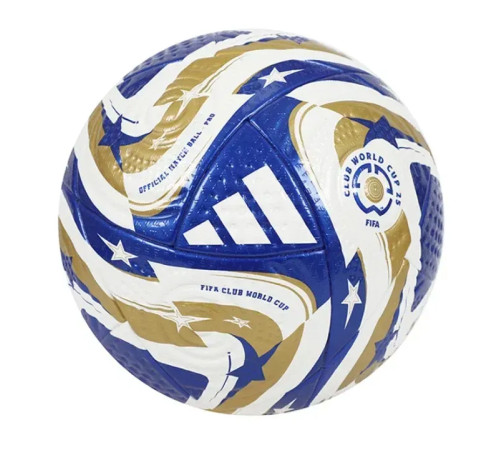 Футбольний м'яч Adidas World Cup USA 2025 Finale OMB розмір 5, синьо-золотий