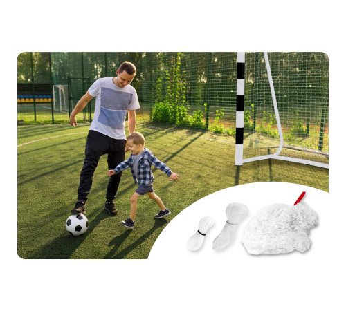 Сітка для воріт Neo‑Sport NS-1471 300 х 200 х 120 см, біла