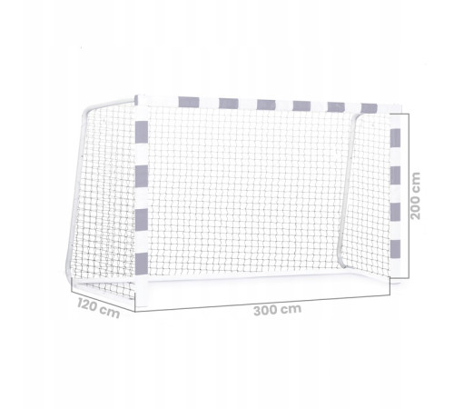 Сітка для воріт Neo‑Sport NS-1471 300 х 200 х 120 см, біла