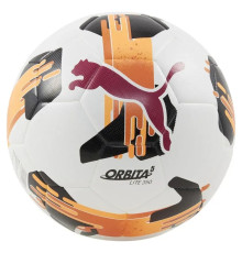 М'яч футбольний Puma Orbita 5 FUSION Lite 350 розмір 5, біло-оранжевий