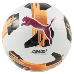 М'яч футбольний Puma Orbita 5 FUSION Lite 350 розмір 5, біло-оранжевий