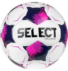 М'яч футбольний Select FB Atlanta Fifa v26 розмір 5, біло-рожевий