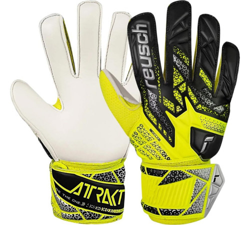 Рукавички воротарські Reusch Attrakt Solid Junior 5572515 2014 р.5, жовто-чорні
