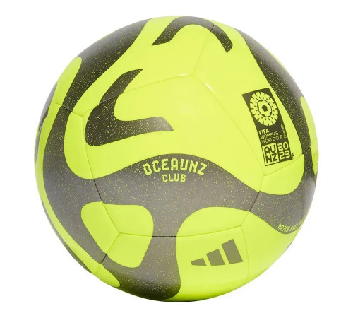 Футбольний м'яч Adidas 2023 Oceaunz Club розмір 5, чорно-жовтий