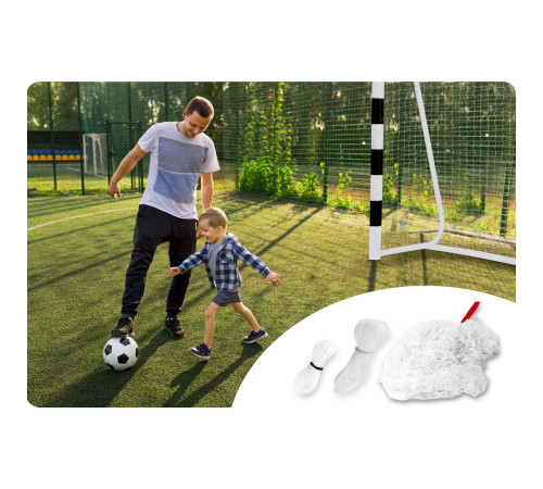 Сітка для воріт Neo‑Sport NS-1481 215 х 150 х 90 см, біла