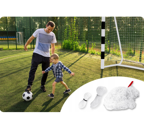 Сітка для воріт Neo‑Sport NS-1481 215 х 150 х 90 см, біла