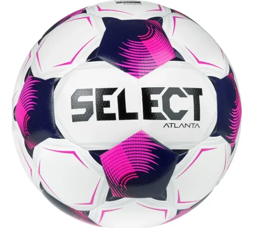М'яч футбольний Select FB Atlanta Fifa v26 розмір 4, біло-рожевий