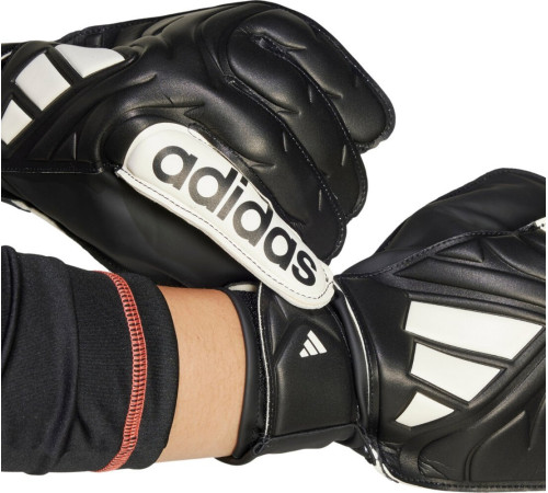 Рукавички воротарські Adidas Copa Club Goalkeeper JY0625 р. 7,5, чорно-білі Рукавички воротарські Adidas Copa Club Goalkeeper JY0625 р. 7,5, чорно-білі